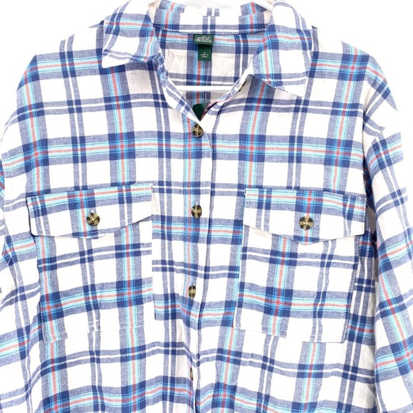 Wild fable Plaid Long Sleeve Button Down Shirt - Picture 3 of 6